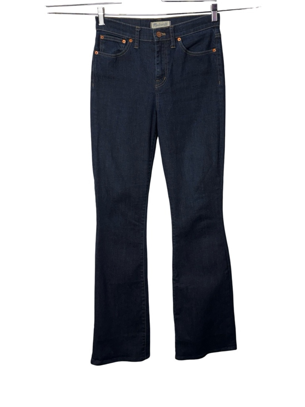 Madewell Jeans Womens Flea Market Flare Size 26 Casual Dark Wash 26x32 Tall